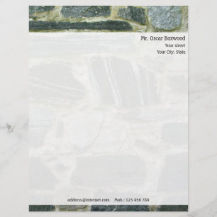 Personalized Stone Wall with Return Address Letterhead
