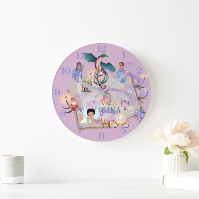Personalized Story Book Large Clock (Home)