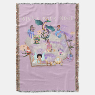 Personalized Story Book Throw Blanket