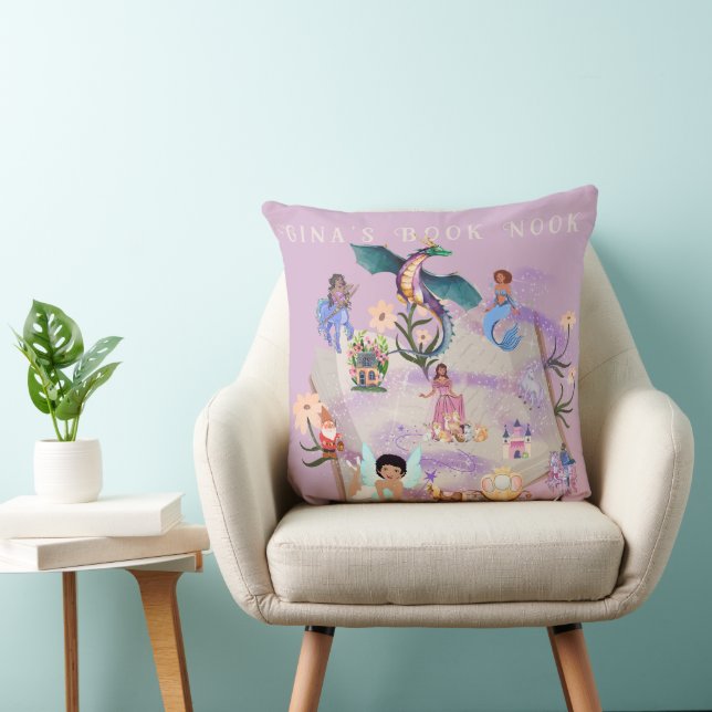 Personalized Story Book Throw Pillow (Chair)