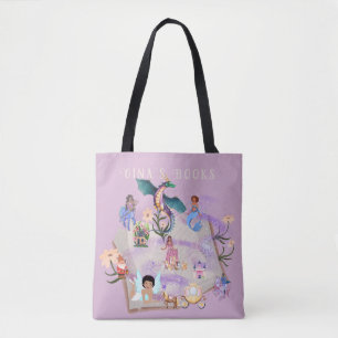 Personalized Story Book Tote Bag