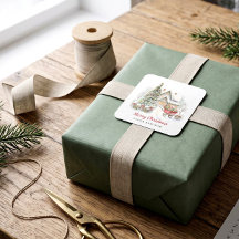 Personalized Storybook Christmas Gift Seal Sticker