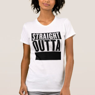 Personalized STRAIGHT OUTTA t-shirts, Custom T-Shirt