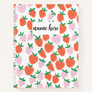 Personalized Strawberries Notebook