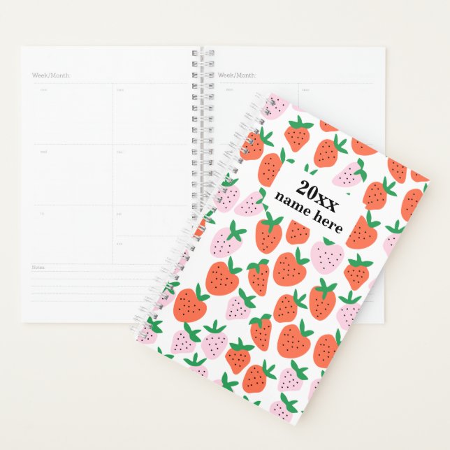 Personalized Strawberries Planner (Display)