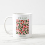 Personalized Strawberry Bridesmaid Gift Vintage Coffee Mug<br><div class="desc">Celebrate your bridal party in style with this charming personalized bridesmaid mug! Featuring a delightful strawberry-themed design framed with lush green leaves and delicate white flowers, this mug adds a whimsical and elegant touch. Customize it with your bridesmaid's name for a thoughtful keepsake they’ll cherish long after the big day....</div>