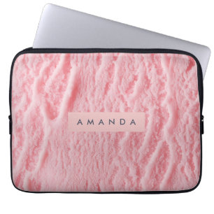 Personalized Strawberry Ice Cream Design Laptop Sleeve