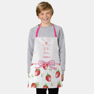 Personalized Strawberry Kid Apron / Daughter 