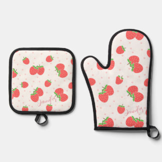 Personalized Strawberry Kitchen Gift Set