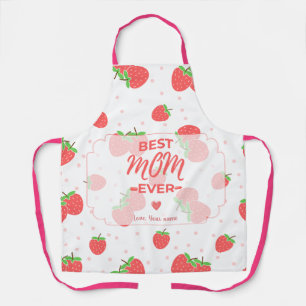 Personalized Strawberry Mom Apron