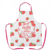 Personalized Strawberry Mom Apron