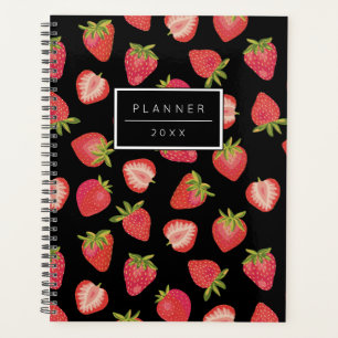 Personalized Strawberry Pattern 2023 Planner