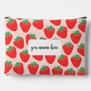 Personalized Strawberry Toiletry Bag