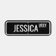 Personalized Street Name w/ Your Name Black White