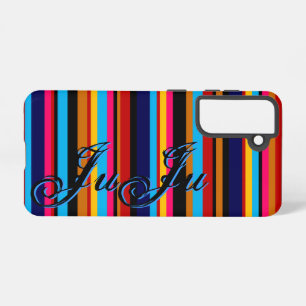 Personalized Stripe Samsung Galaxy Case