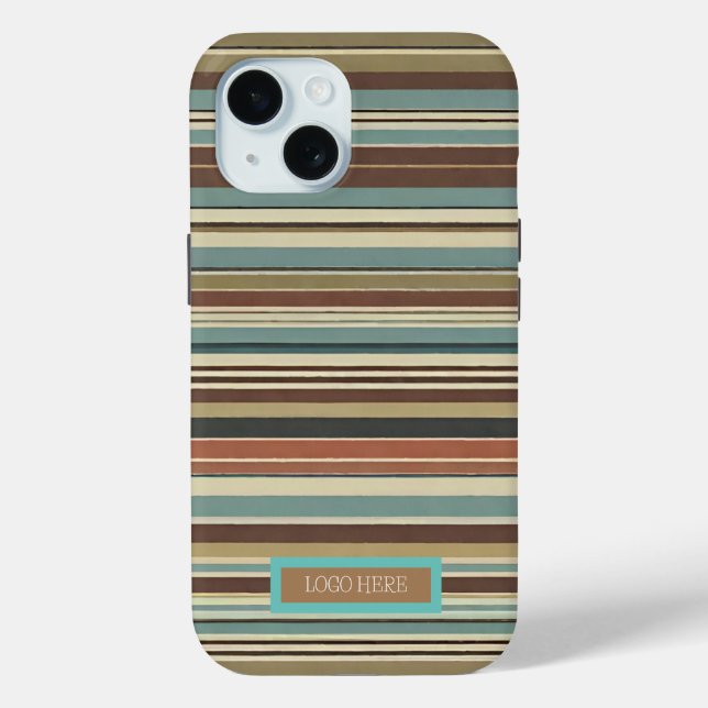Personalized  Striped  Case-Mate iPhone Case (Back)