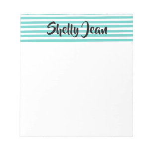 PERSONALIZED STRIPED notepad