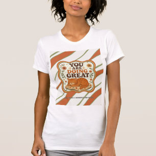 Personalized Striped Orange Cat High School Shirt