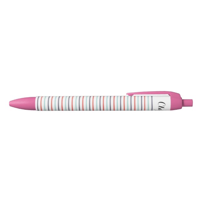 Personalized Striped Pen (Top)