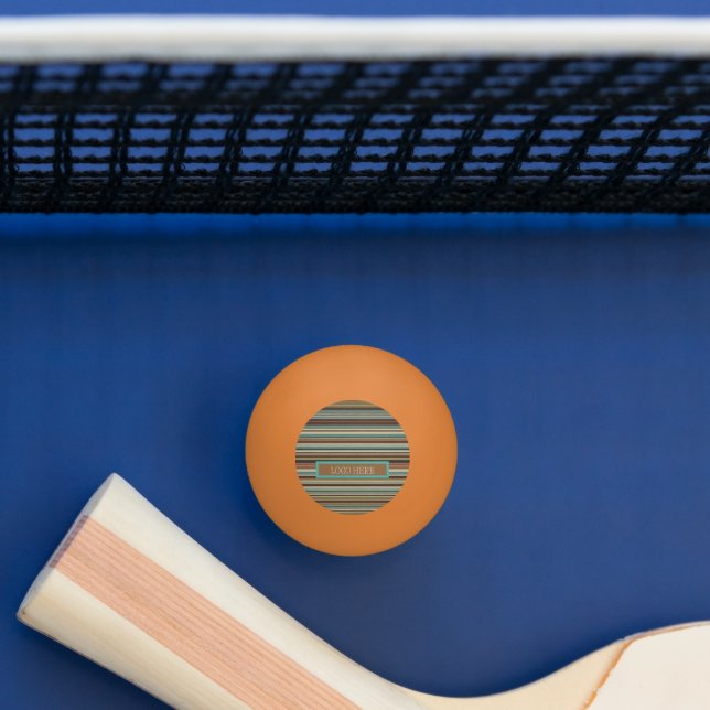 Personalized Striped  Ping Pong Ball (Table)
