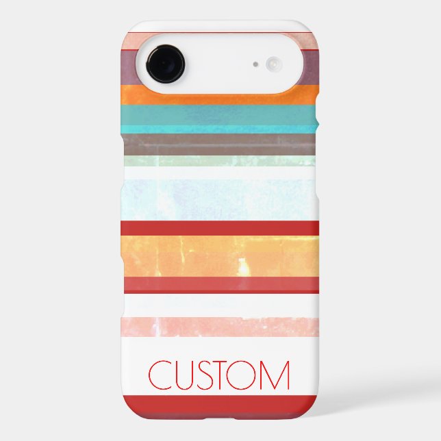 Personalized Stripes Case-Mate iPhone Case (Back)