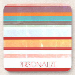 Personalized Stripes Coaster