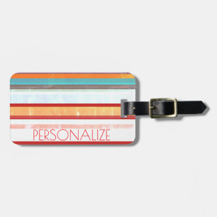 Personalized Stripes Luggage Tag