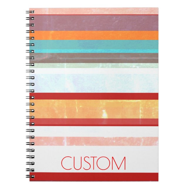 Personalized Stripes Notebook (Front)