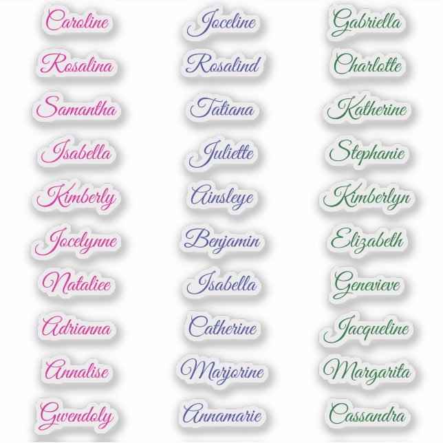 Personalized Student Name Script for School (Front)
