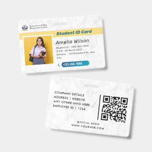 Personalized Student Photo ID Badge