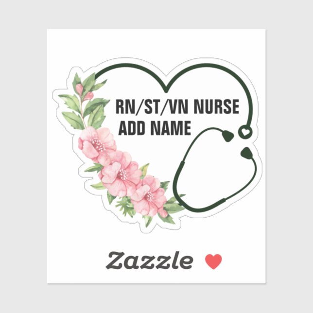 Personalized Student-Registered-Veteran Nurse Name (Sheet)