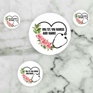 Personalized Student-Registered-Veteran Nurse Name Confetti