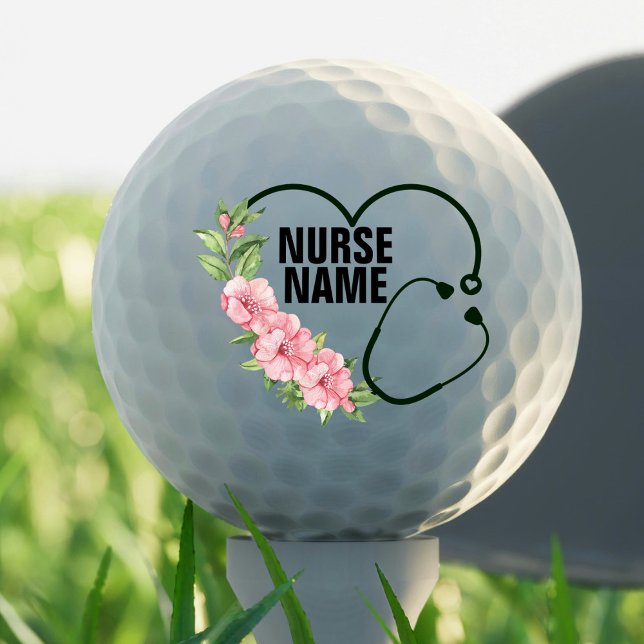Personalized Student-Registered-Veteran Nurse Name Golf Balls (Creator Uploaded)