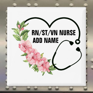 Personalized Student-Registered-Veteran Nurse Name Magnet