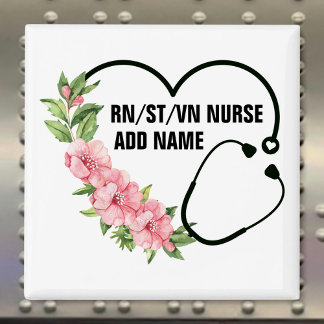 Personalized Student-Registered-Veteran Nurse Name Magnet