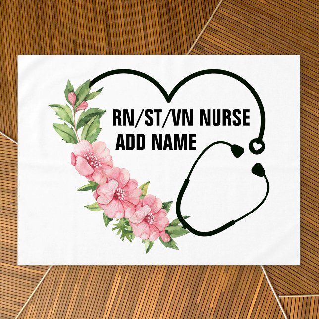 Personalized Student-Registered-Veteran Nurse Name Tablecloth (Creator Uploaded)