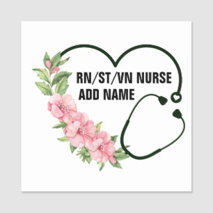 Personalized Student-Registered-Veteran Nurse Name Tag