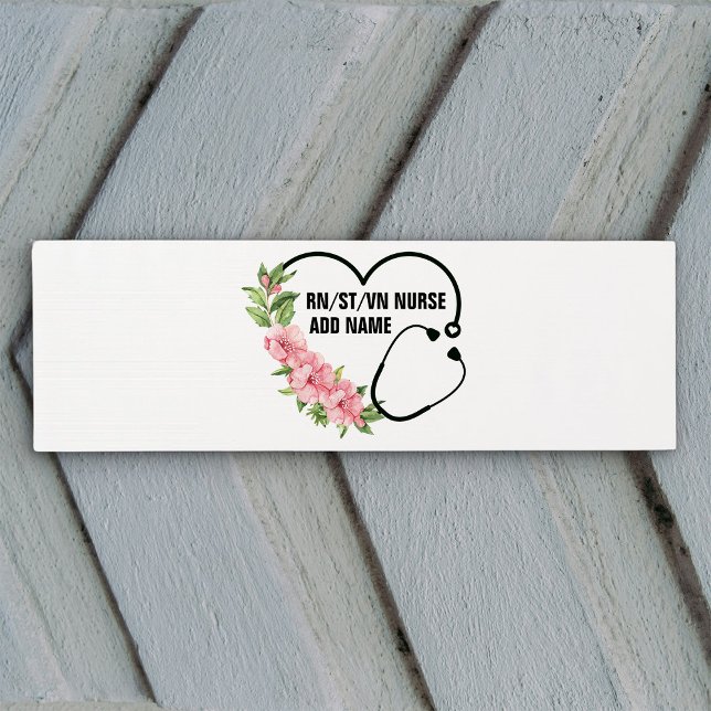 Personalized Student-Registered-Veteran Nurse Name Yoga Mat (Creator Uploaded)