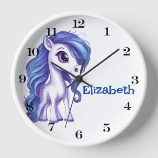 Personalized Stunning Unicorn Wall Clock