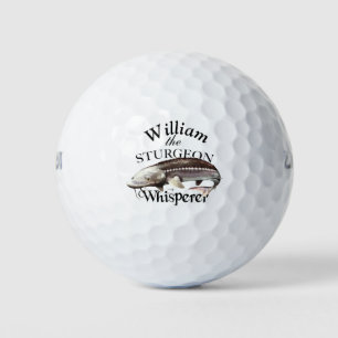 Personalized Sturgeon Whisperer Fisherman Golf Balls