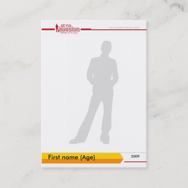 Personalized style trading card #2 (Front)