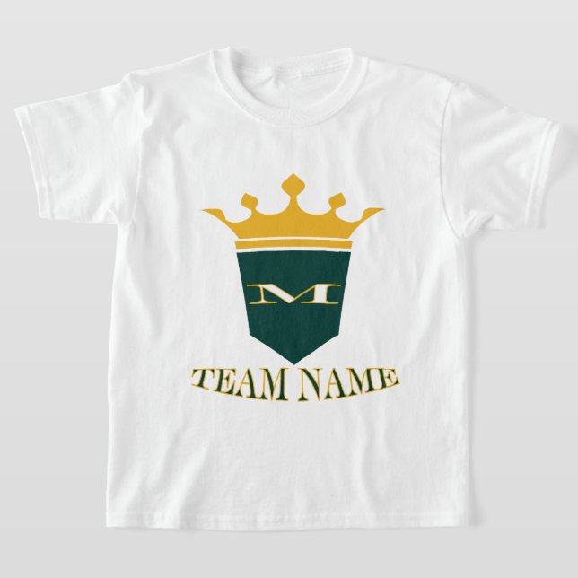 Personalized Stylish Custom Team Name T-Shirt (Laydown)