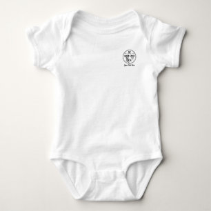 Personalized Stylish Logo Modern Custom Brand  Baby Bodysuit