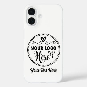 Personalized Stylish Logo Modern Custom Brand  iPhone 16 Case