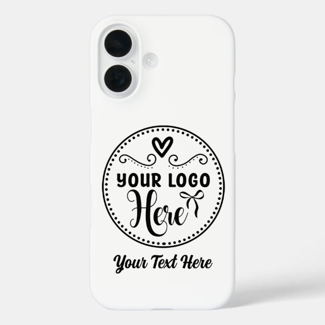 Personalized Stylish Logo Modern Custom Brand  Case-Mate iPhone Case (Back)