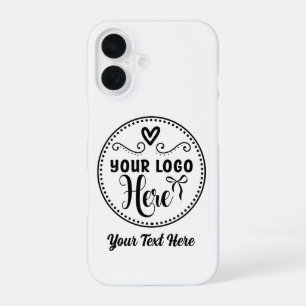 Personalized Stylish Logo Modern Custom Brand  iPhone 16 Case