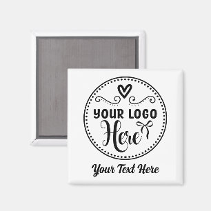 Personalized Stylish Logo Modern Custom Brand Magnet