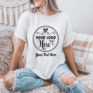 Personalized Stylish Logo Modern Custom Brand  T-Shirt