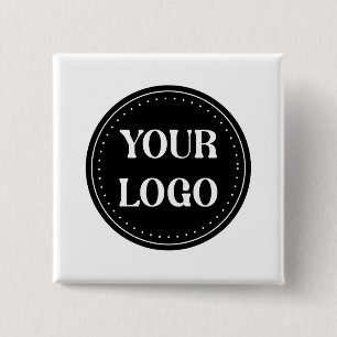 Personalized, stylish, modern & minimal 2 inch square button