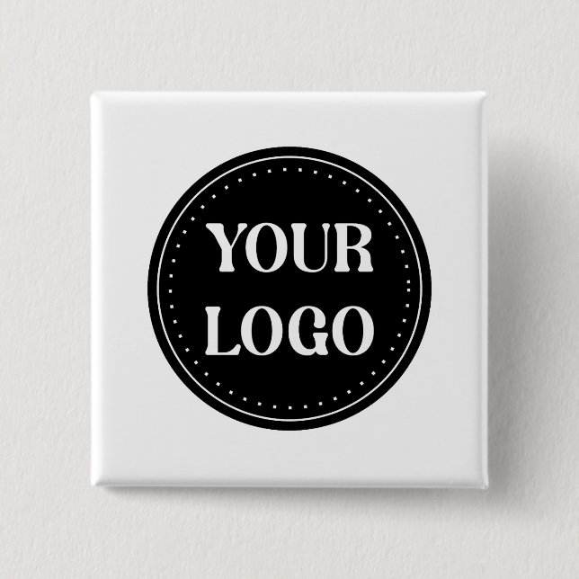 Personalized, stylish, modern & minimal 2 inch square button (Front)